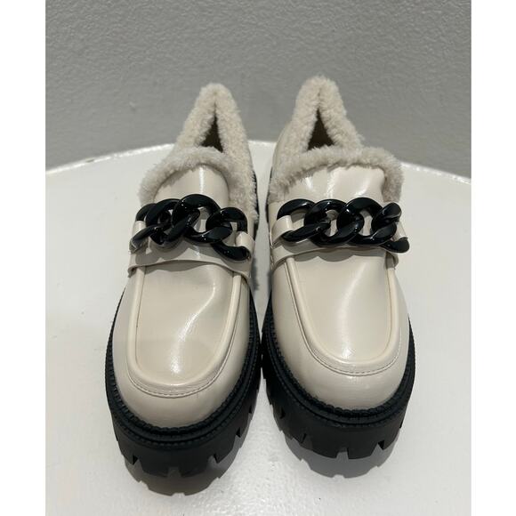 DOLCE VITA Larazzo Platform Loafers NEW $119 Bone Lug Sole Size 9 - Picture 6 of 10